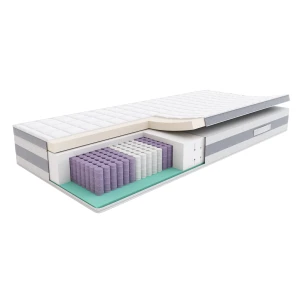 Materac Hybrid Premium Plus SleepMed 160x200x27 sprężyny Multipocket, wyrób medyczny, H3/H4 średnio twardy/twardy