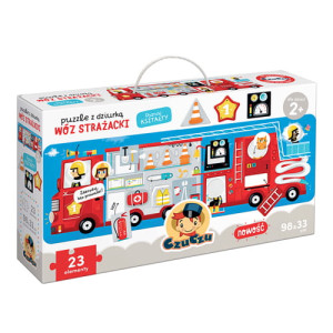 Puzzle z dziurką Wóz strażacki