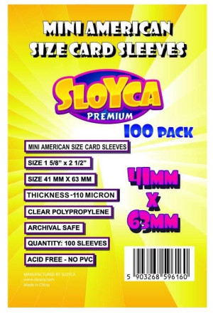 SLOYCA Koszulki Mini American Premium (41x63mm) 100 szt.