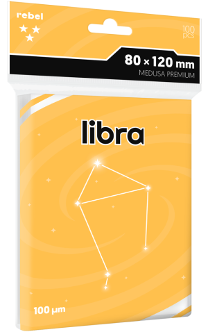 Koszulki na karty Rebel (80x120 mm) Libra Medusa Premium 100 sztuk