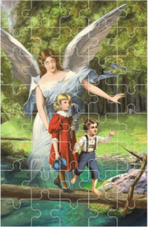 Puzzle - Anioł Stróż - 10 szt.
