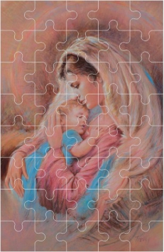 Puzzle - Matka Boża z Dzieciątkiem Jezus - 10 szt.