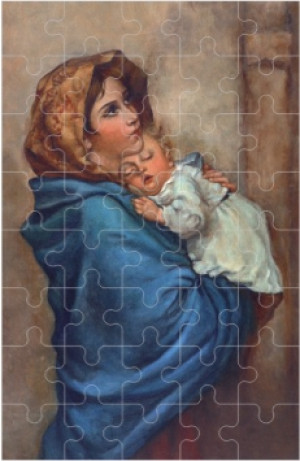 Puzzle - Matka Boża z Dzieciątkiem Jezus - 10 szt.