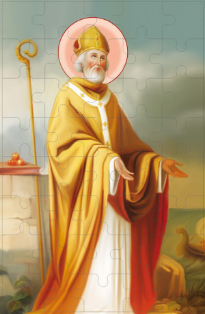 Puzzle Boże Narodzenie- Święty Mikołaj - 10 szt.