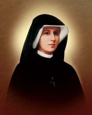 Plakat religijny Święta Siostra Faustyna Kowalska