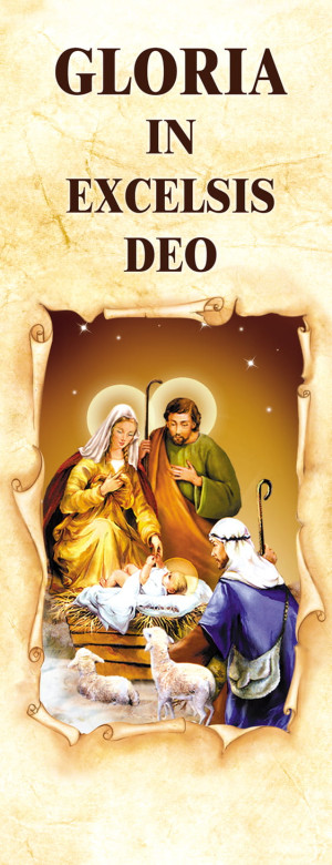 Baner na Boże Narodzenie, Gloria in Excelsis Deo 50x130 cm