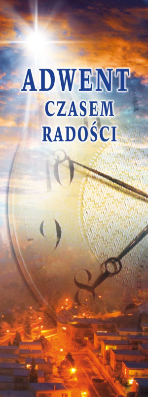 Baner na Boże Narodzenie, Adwent czasem radości 75x200 cm