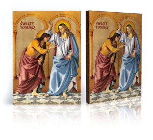 Ikona Religijna Święty Tomasz i Jezus Chrystus