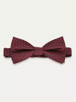 KUBENZ - Czarna mucha - Motyw kwiatowy - 100% Poliester