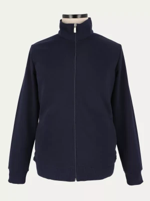 Granatowa rozpinana bluza z bawełny 10/BLUE/BAS 2