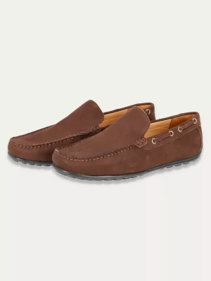 Brązowe nubuckowe mokasyny z naturalnej skóry Hight Comfort Prime Mocca