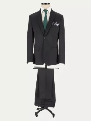 Klasyczny czarny garnitur slim PRIME LUX BLACK
