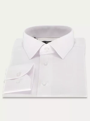 Biała elegancka koszula slim z tkaniny oxford LAWLER 2