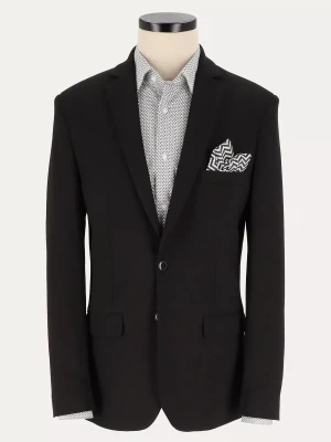 Czarna marynarka Blue Roma slim w sportowym wydaniu