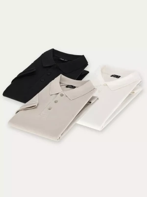 Kubenz - Zestaw polo w tonacji basic - Bawełna pique