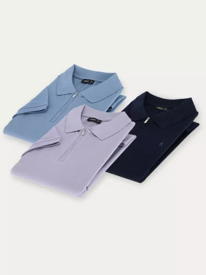 Kubenz - Zestaw polo w trzech kolorach - Zapięcie na zamek