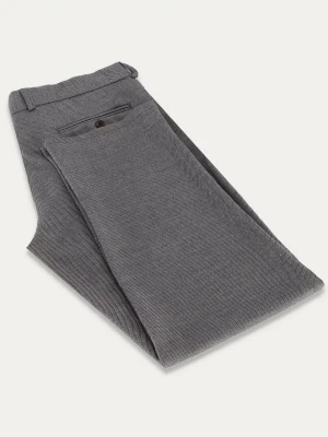 Szare eleganckie spodnie garniturowe slim MIX DHAKA