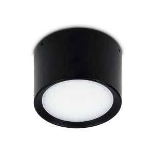 Natynkowa lampa sufitowa tuba LED ROLI 7W czarna