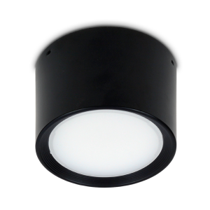 Natynkowa lampa sufitowa tuba LED ROLI 10W czarna