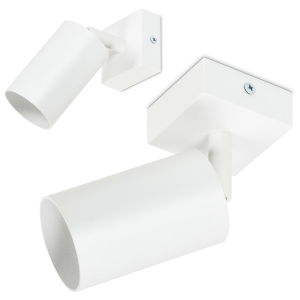WYPRZEDAŻ Lampa ścienno sufitowa spot regulowany VENTO-1 biały