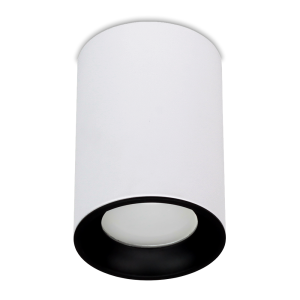 Spot sufitowy tuba VAX 1xGU10 biały czarny