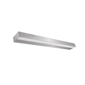 Nowoczesna prostokątna lampa nad lustro LED 9W IP44 ID3966 srebrna