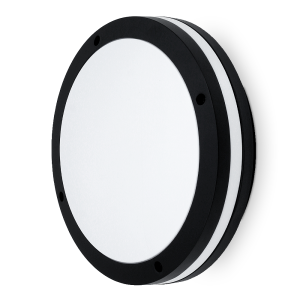 Zewnętrzna lampa ścienno-sufitowa IP54 E27 2x18W BIGO czarny