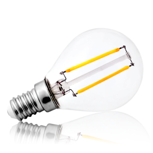 Żarówka filament LED G45 E14 - mały gwint 2W=20W 200lm biała neutralna