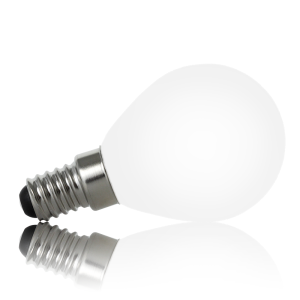 Żarówka filament mleczna LED G45 E14 - mały gwint 4W=40W 400lm biała ciepła