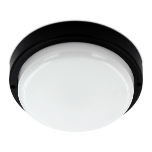 Okrągła lampa ścienno sufitowa LED 18W IP54 KLASTO 18W czarna
