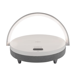 WYPRZEDAŻ Lampka stołowa biurkowa LED GŁOŚNIK BLUETOOTH SATURN LED WHITE SPEAKER
