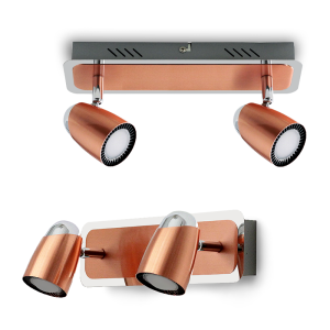 Oprawa ścienno-sufitowa lampa regulowana LED 2x6W ID2841