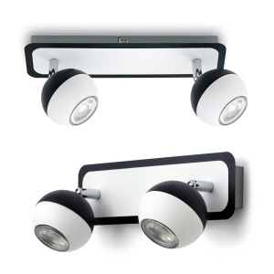 Nowoczesna lampa ścienno-sufitowa regulowana GU10 ID2837