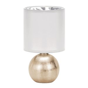 Lampa stołowa E14 złoto biała ID3291