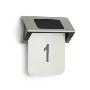 Kinkiet ścienny solarny podświetlenie numeru domu IP44 ID3616 0,12W 6500K