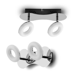 Lampa ścienno-sufitowa regulowana LED 2x5W ID2726