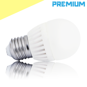 Żarówka ceramiczna LED E27 G45 9W 900lm PREMIUM biała ciepła