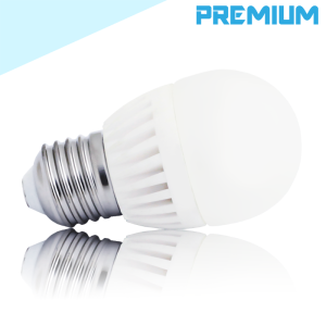 Żarówka ceramiczna LED E27 G45 9W 900lm PREMIUM biała zimna