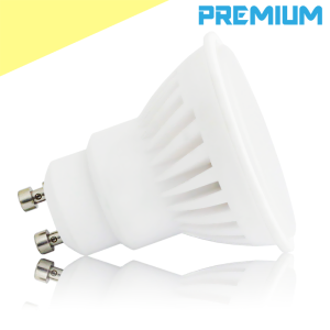 Żarówka ceramiczna LED GU10 9W 900lm PREMIUM biała ciepła