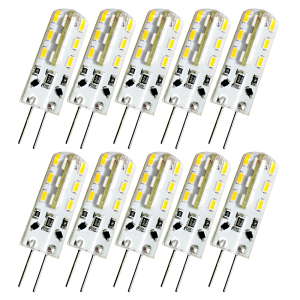 Zestaw 10x żarówka LED G4 24xSMD 3014 1.5W biała ciepła
