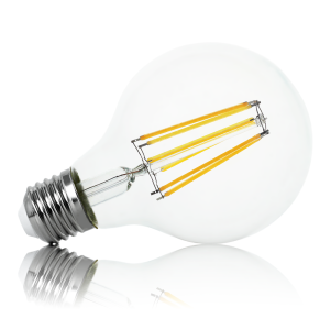 Żarówka filament LED E27 - duży gwint G80 12W 1200lm biała ciepła
