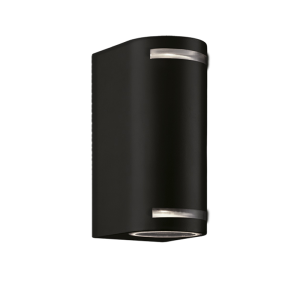 Zewnętrzna lampa ścienna 2xGU10 IP54 ID3012 czarna