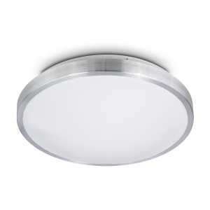 WYPRZEDAŻ Okrągła lampa sufitowa LED 18W=80W 990lm średnica 33 cm OWEN srebrny