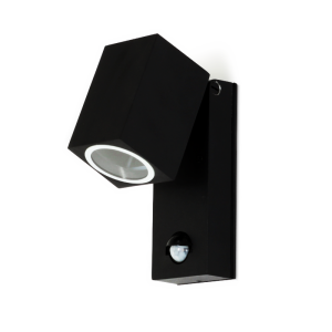 Ruchoma lampa na elewację z czujnikiem ruchu i zmierzchu IP44 MATEO-S