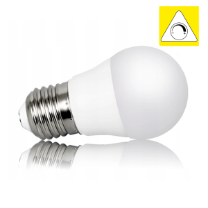 Ściemnialna żarówka LED E27 G45 6W=50W biała ciepła