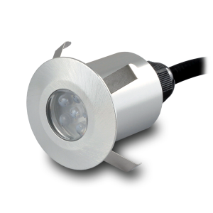 Oświetlenie schodowe oczko LED 0.5W 230V IP65 WEZYR inox
