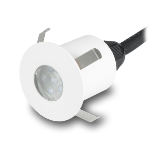 WYPRZEDAŻ Oświetlenie schodowe oczko LED 0.5W 230V IP65 WEZYR biały