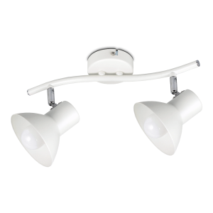 Lampa ścienno-sufitowa spot podwójny biały 2xE14 JERRY-2