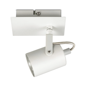 Lampa ścienno-sufitowa spot pojedynczy biały 1xGU10 MARK-1
