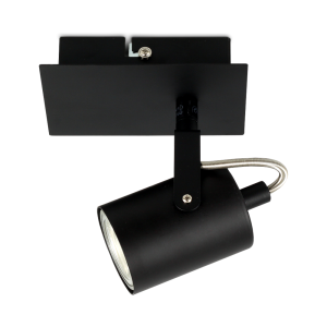 Lampa ścienno-sufitowa spot pojedynczy czarny 1xGU10 MARK-1